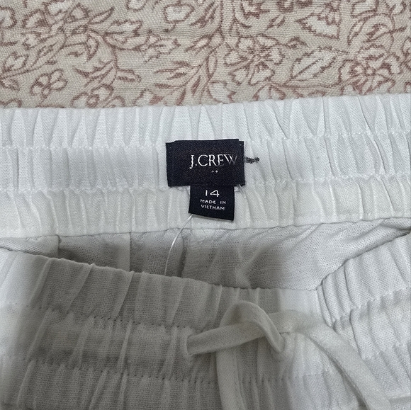 NWT J. Crew Women Linen Blend Pants Size 14 - Picture 3 of 6